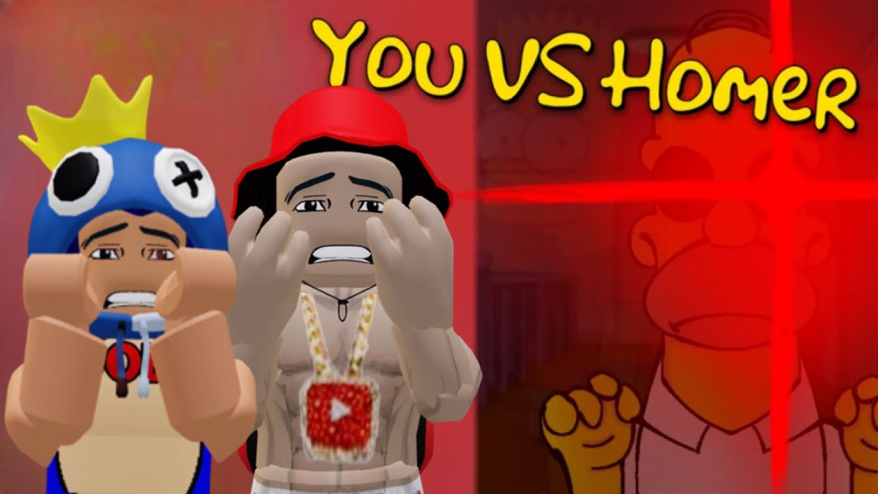You vs Homer (Roblox)  #roblox #rblx #robloxgames