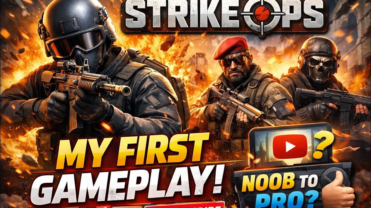 Strike Ops First Match 😱 | Beginner Gameplay | Must Watch #gaming #fpsgaming #bgmi #shorts #viral