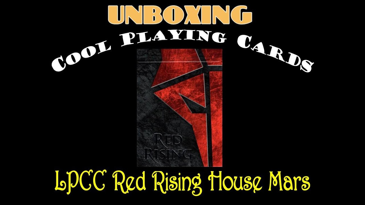 Unboxing Cool Playing Cards: LPCC Red Rising House Mars (New Release 2022)