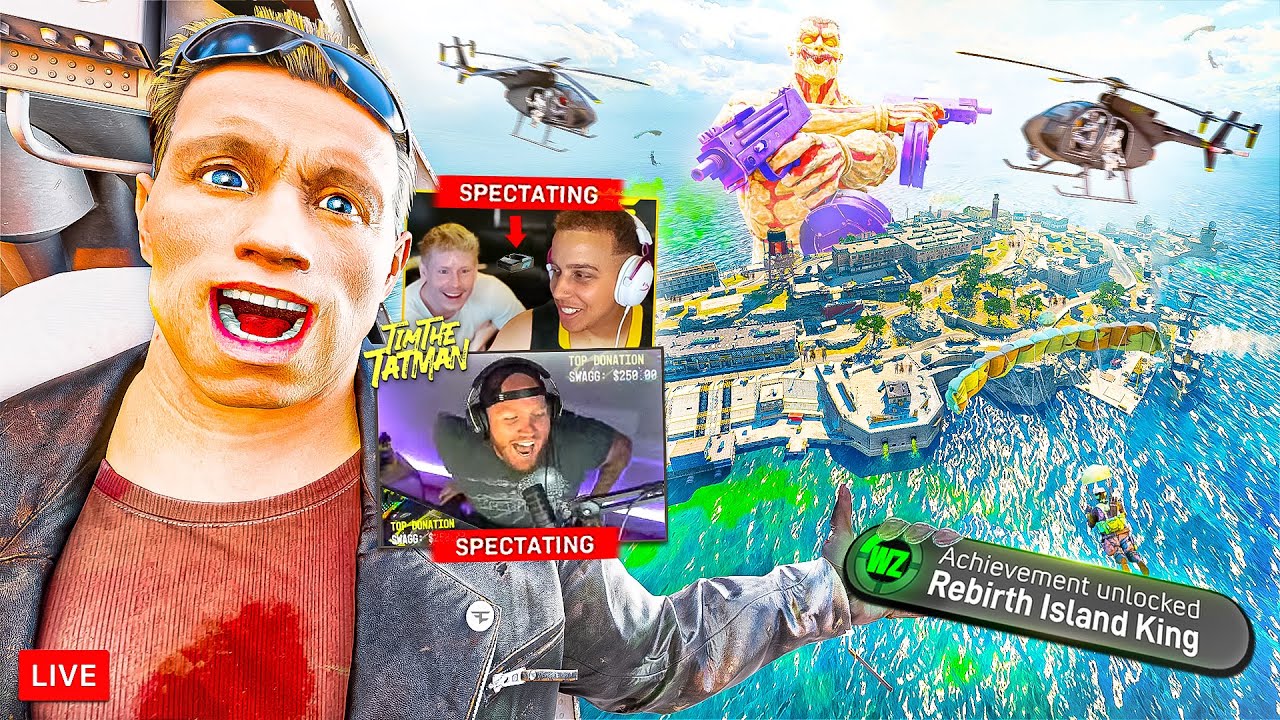 SWAGG & TIMTHETATMAN SPECTATING THE NEW WARZONE REBIRTH ISLAND!