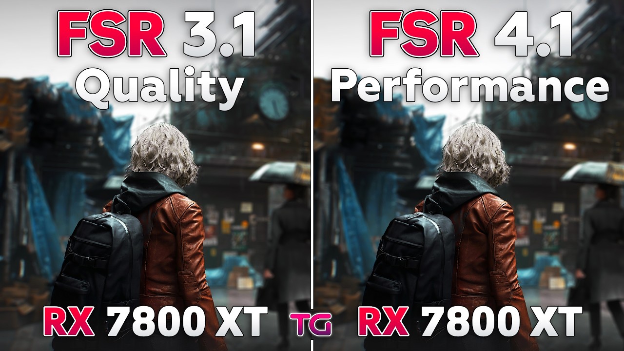 FSR 3.1 Quality vs FSR 4.1 Performance on RX 7800 XT - Graphics & FPS Comparison