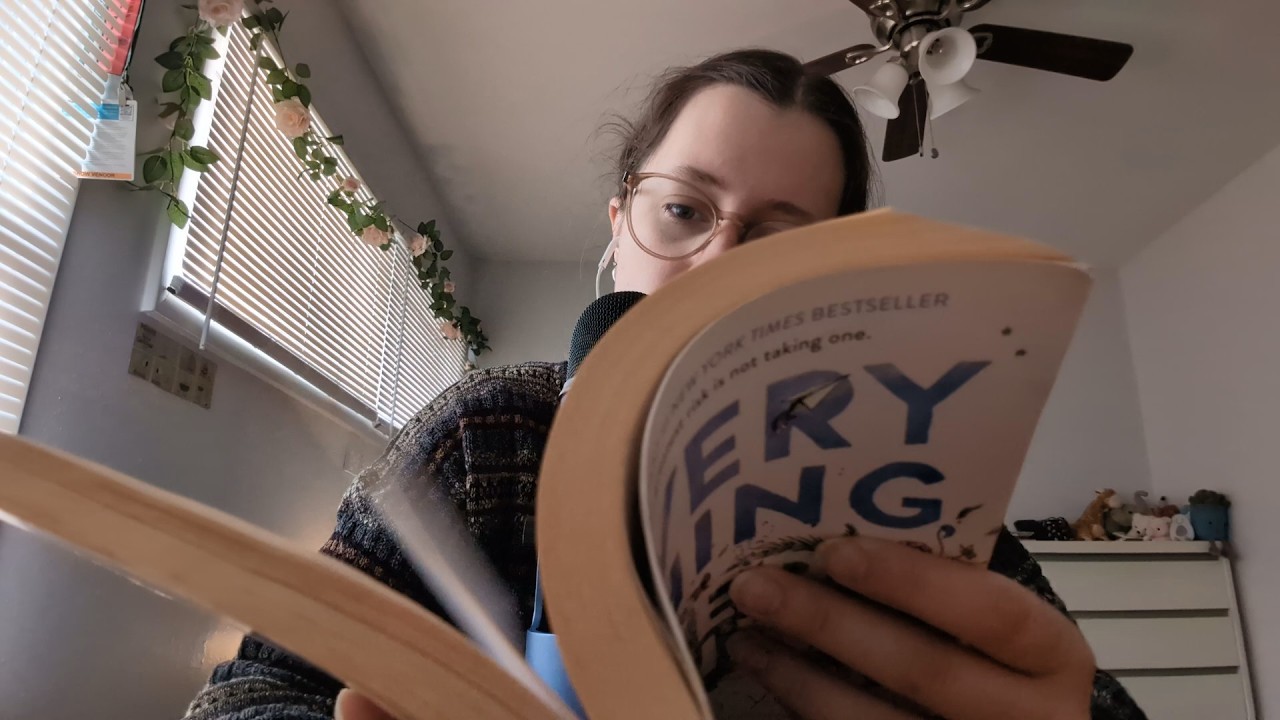 asmr with books! 📚 tapping, flipping pages, whispered reading & rambles
