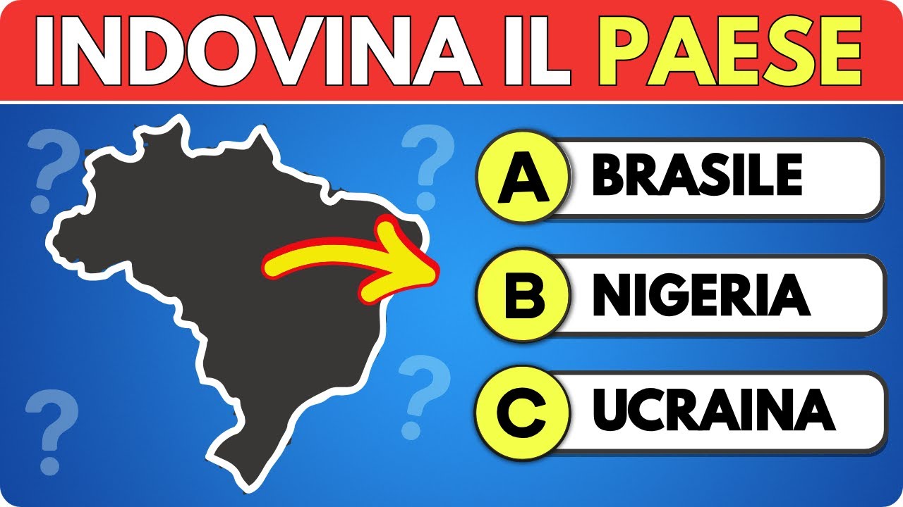 Riesci a Indovinare 40 Paesi dalla Forma? 🌍 | Quiz di Geografia: Solo 1%  ce la fa!