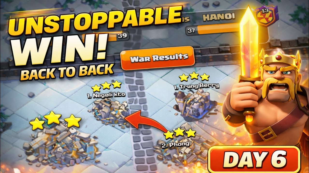 ✅ CWL Day 6 Attack Strategy 😱 Toughest War Ever | Thrower & Super Yeti Clone OP | Clash of Clans