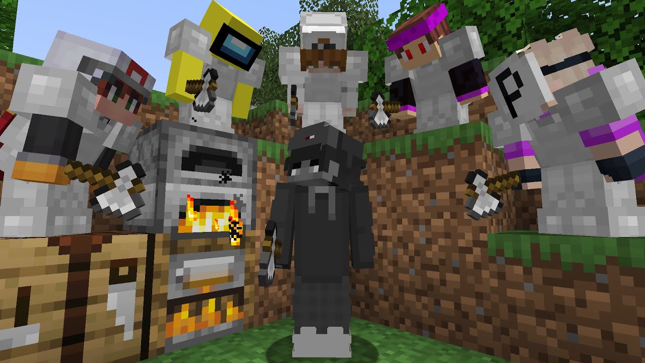 Minecraft Speedrunner VS 5 Hunters