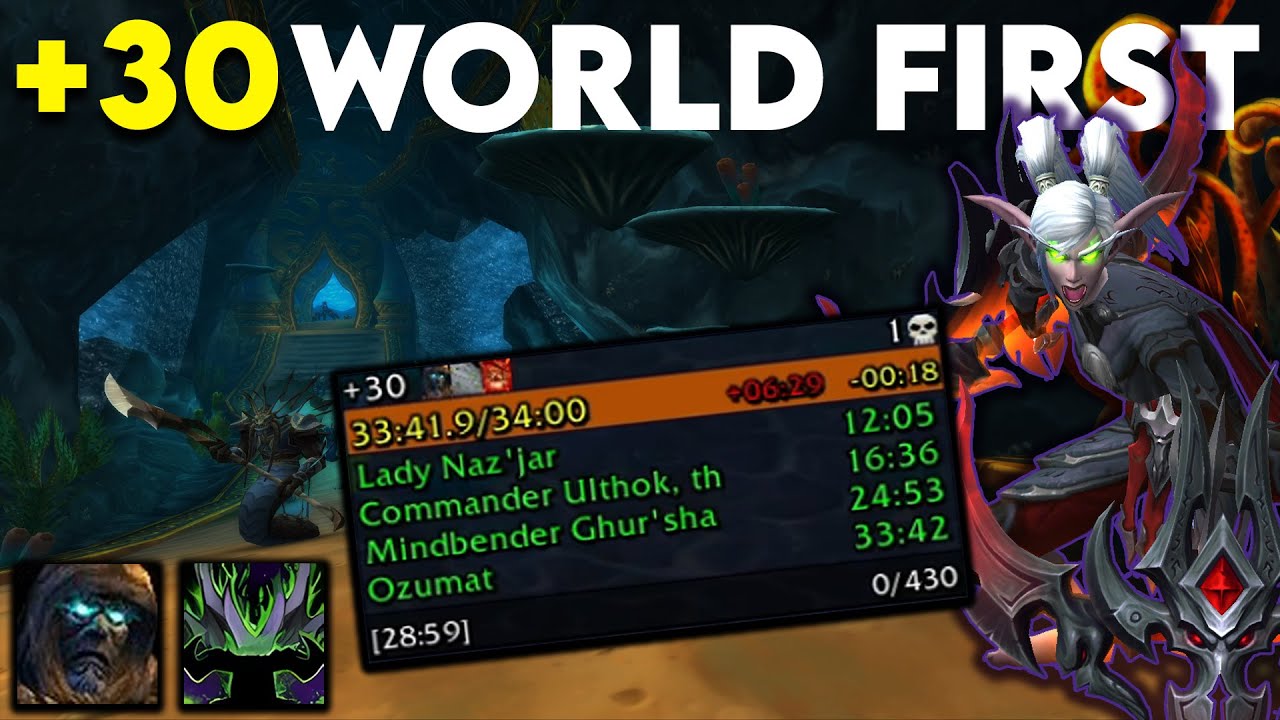 +30 WORLD FIRST Throne of the Tides | Tyrannical | VDH PoV | Dragonflight WOW 10.2