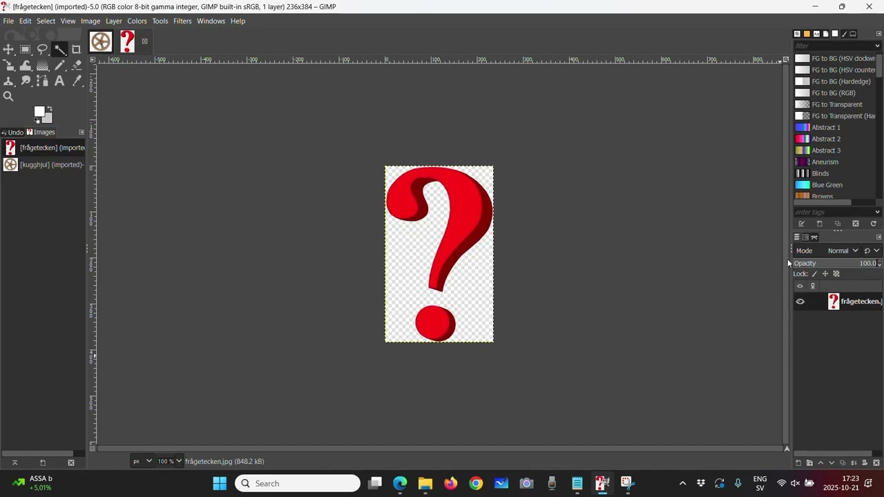 How to remove background in GIMP