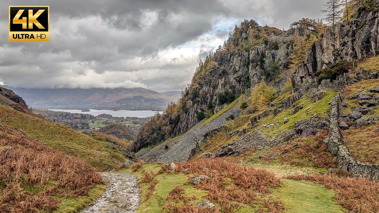 Beautiful Countryside Walk from Castle Crag to Grange Village | LAKE DISTRICT, ENGLAND.