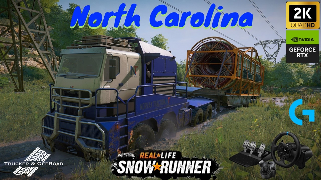 Snowrunner. North Carolina /RealLife mod+privat mod+Heavy stonesV2+Mud mod
