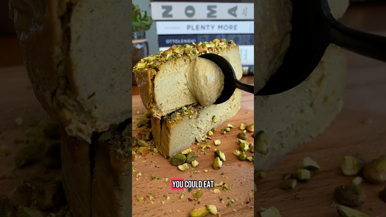 High Protein Pistachio Cheesecake