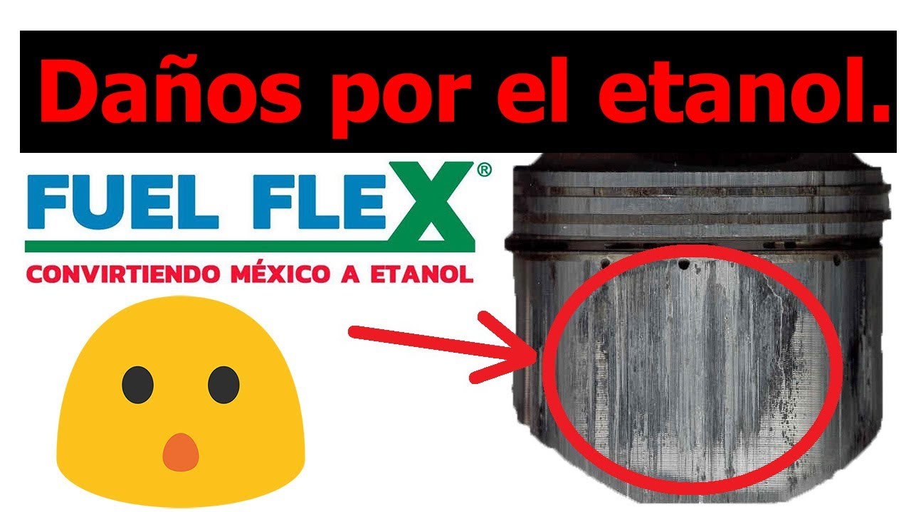 Daños en el motor por usar ethanol (alcohol) en motos o carros.