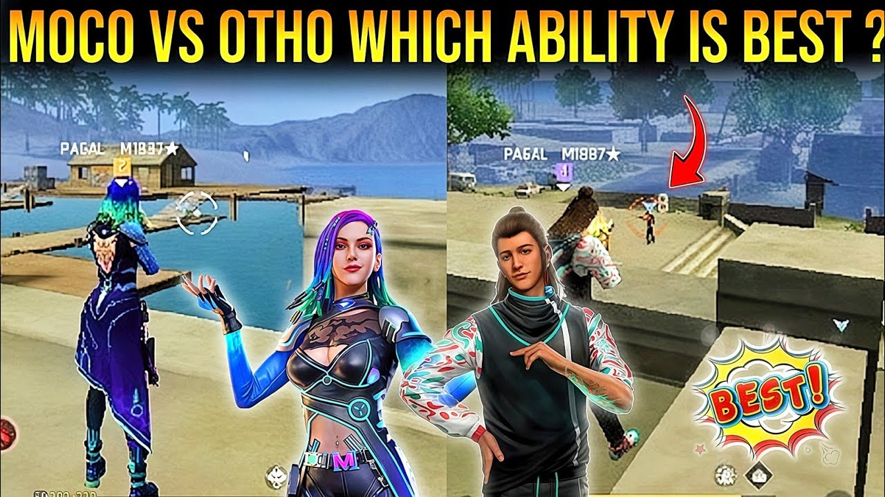 Moco Vs Otho || Which Character Ability Best ? || moco vs otho ability test