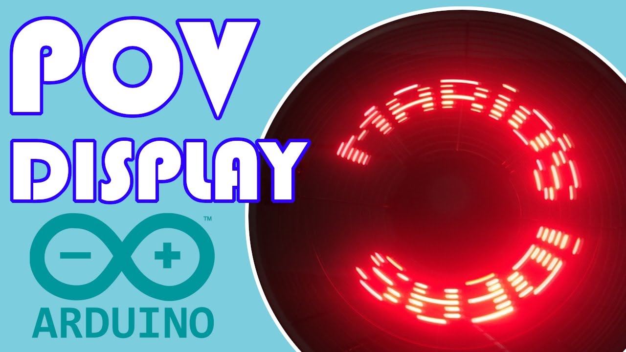 Как создать дисплей POV (инерционность зрения) на Arduino