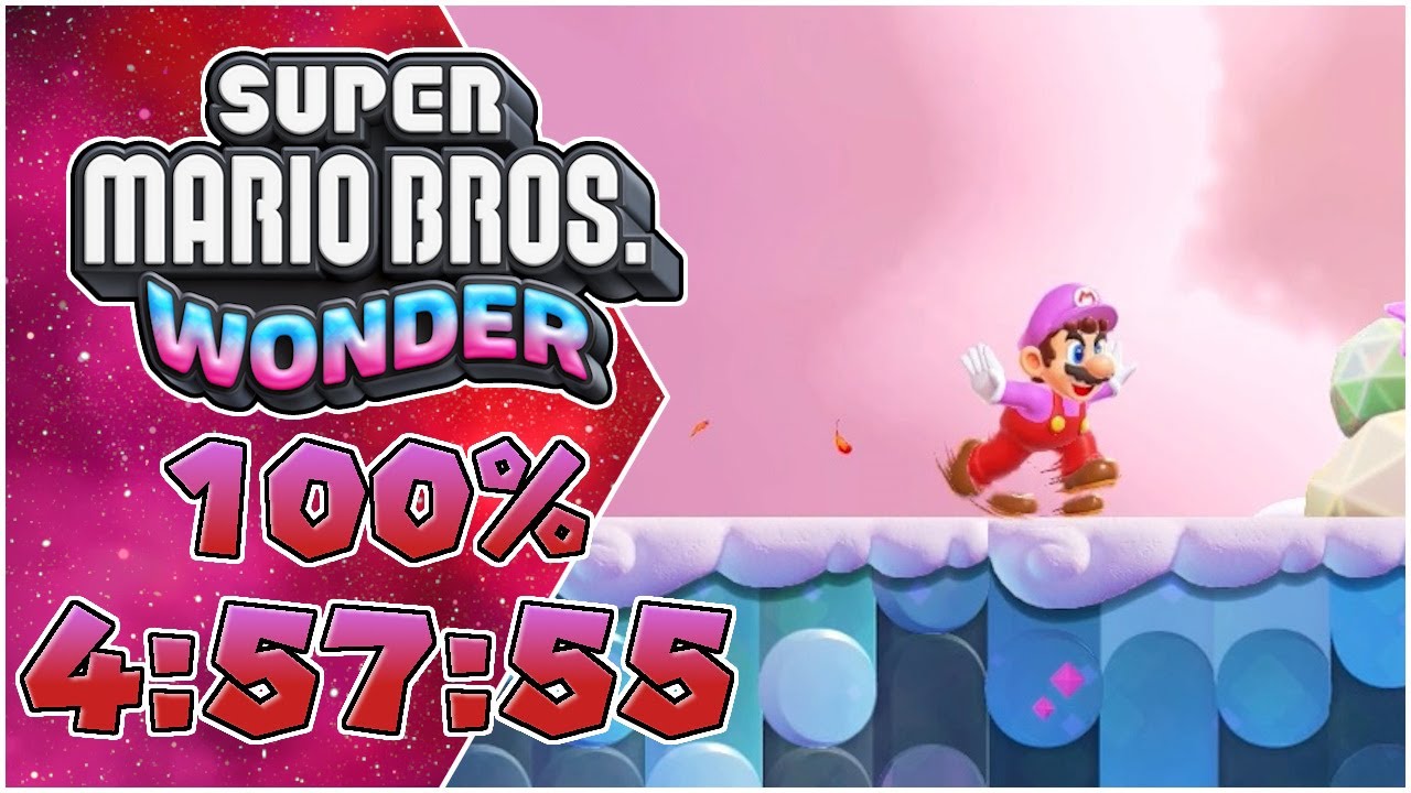 [Former WR] Super Mario Bros. Wonder 100% Speedrun in 4:57:55