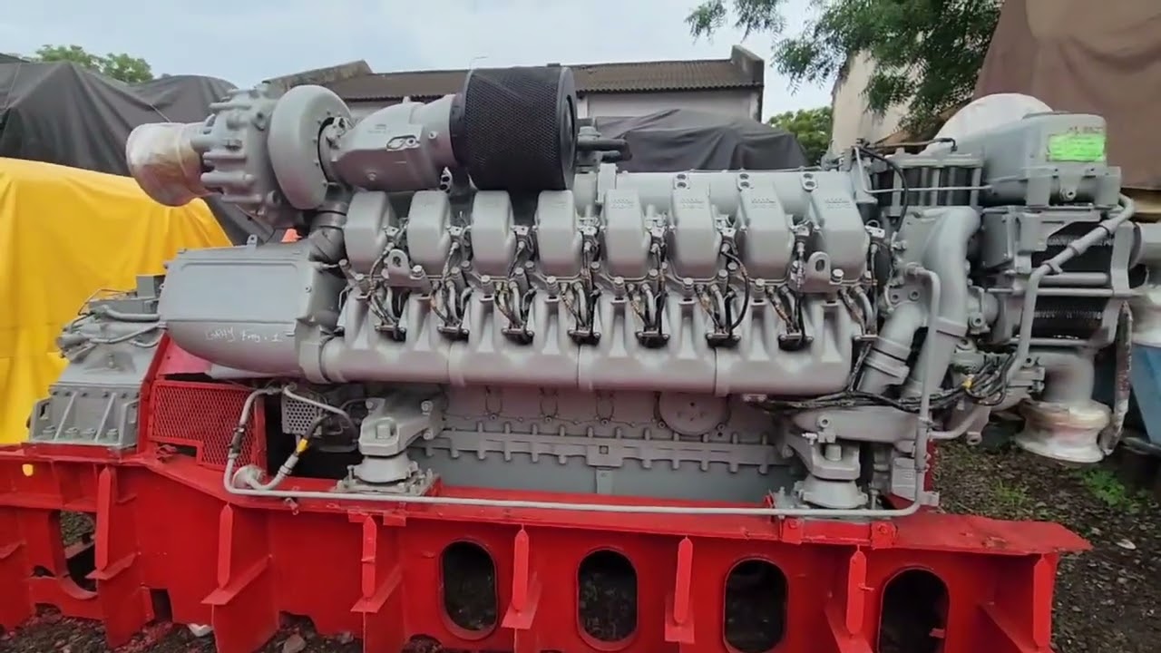 MTU 16V4000 M90 engine with ZF gearbox