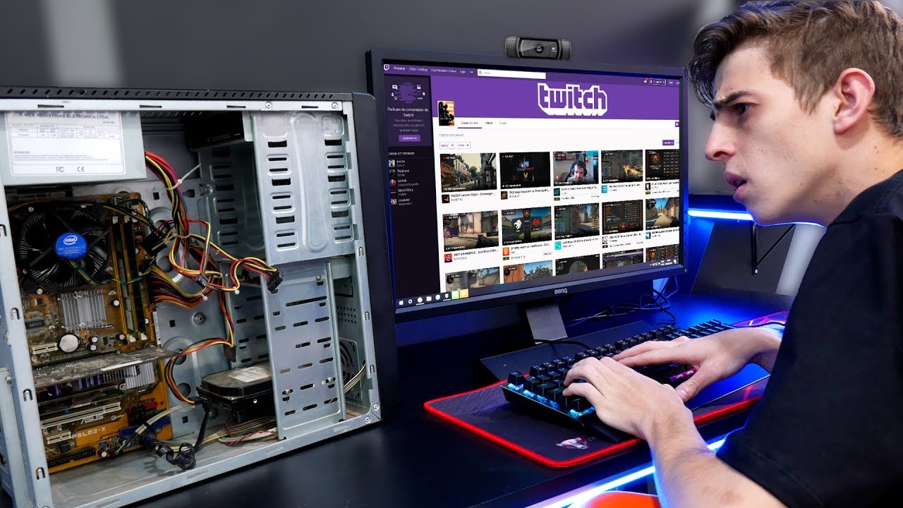 TENTEI FAZER UMA STREAM EM UM PC VELHO