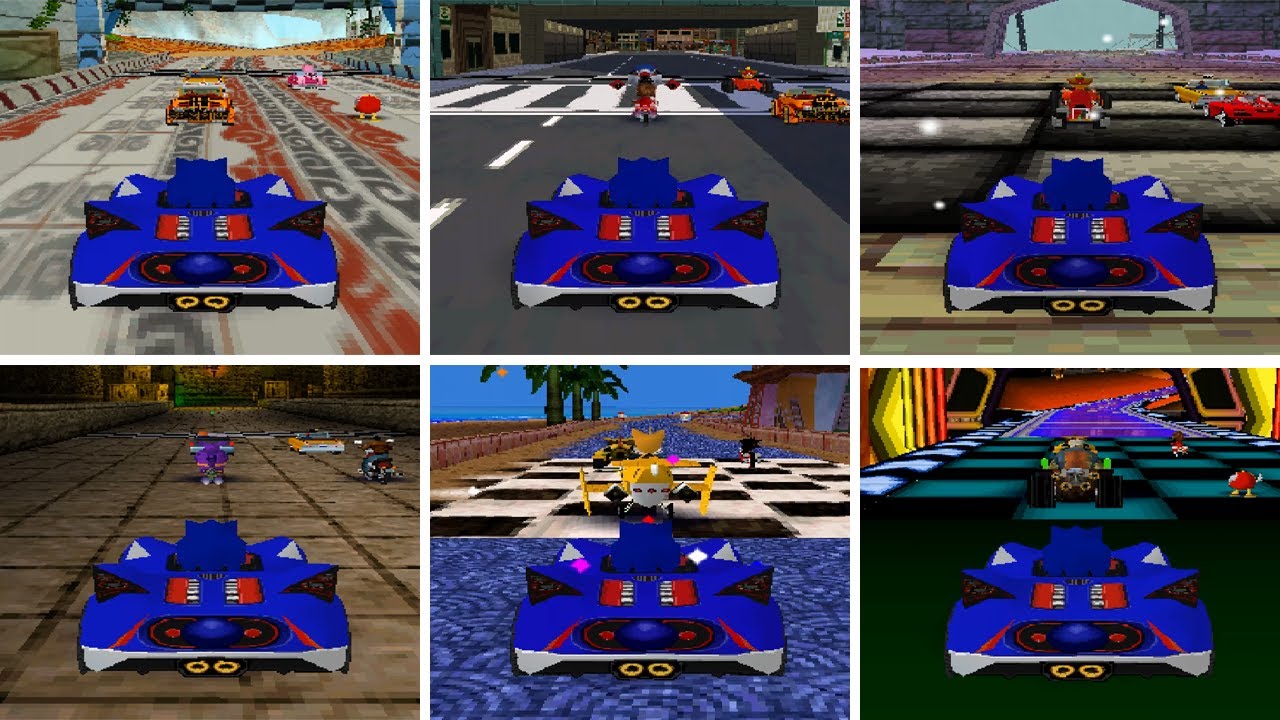 Sonic & Sega All-Stars Racing DS - All Tracks