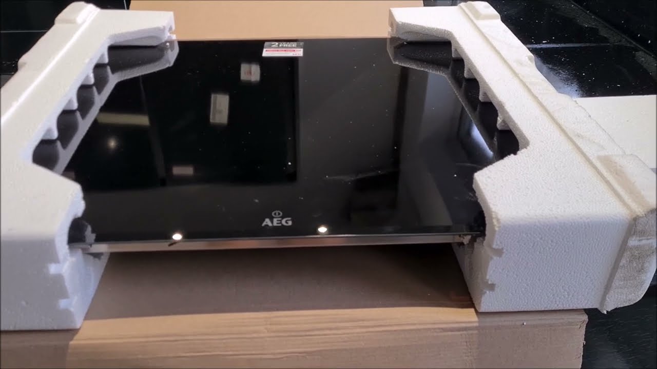 AEG hob unboxing and installation