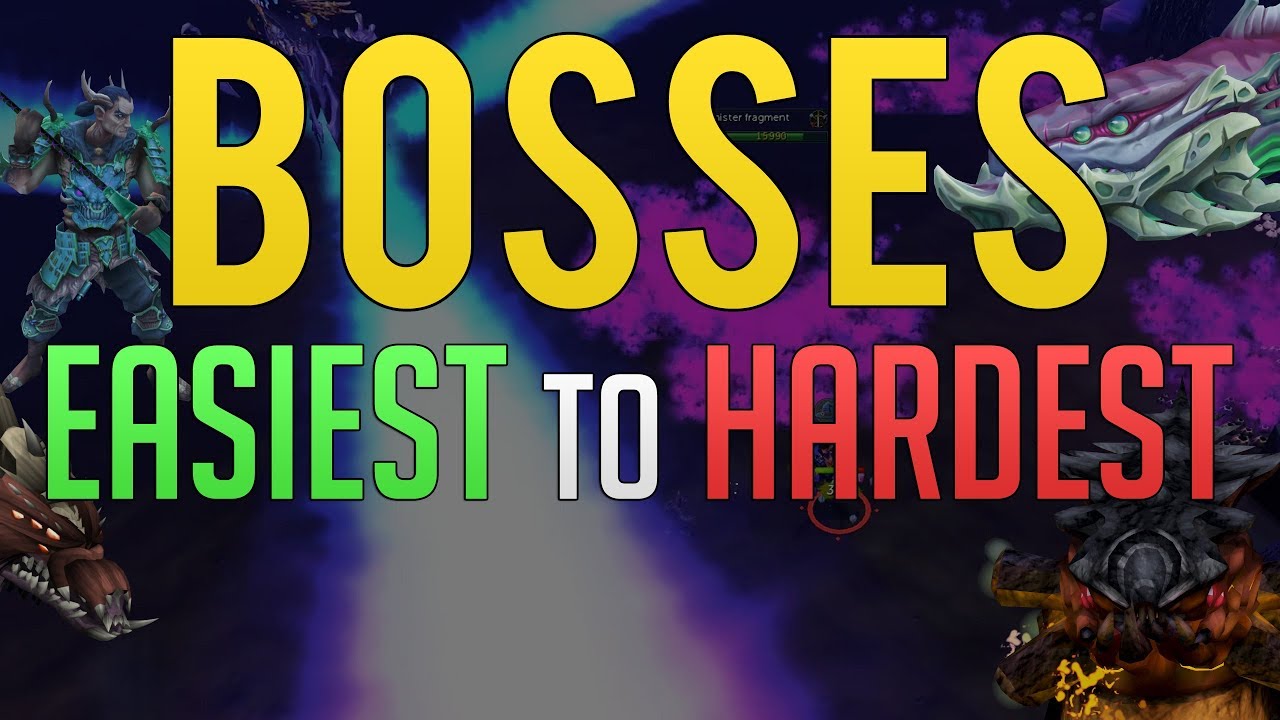 Ranking all Runescape Solo Bosses Easiest to Hardest