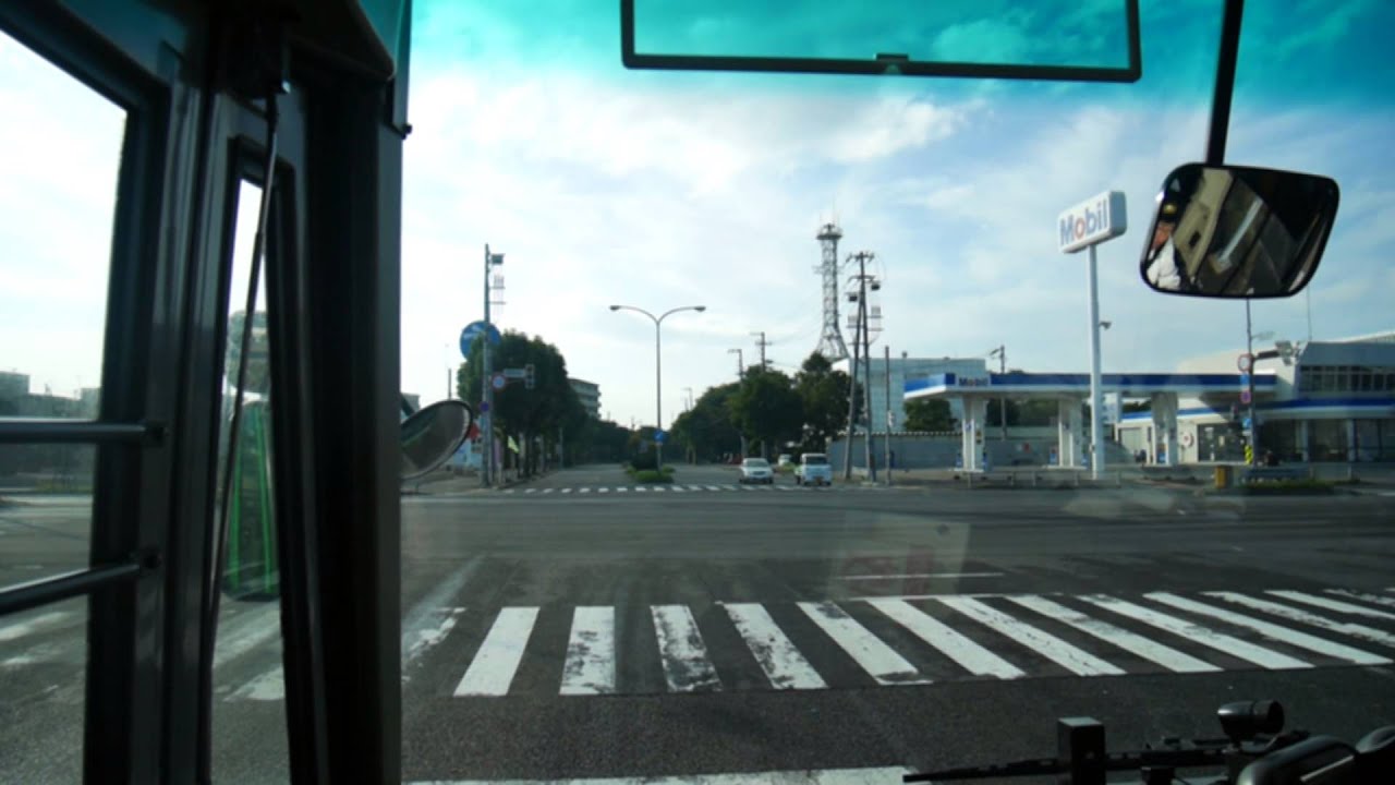 【前面展望】苫小牧市民病院・苫小牧駅～白老高校～登別温泉【道南バス_日本縦断中！】