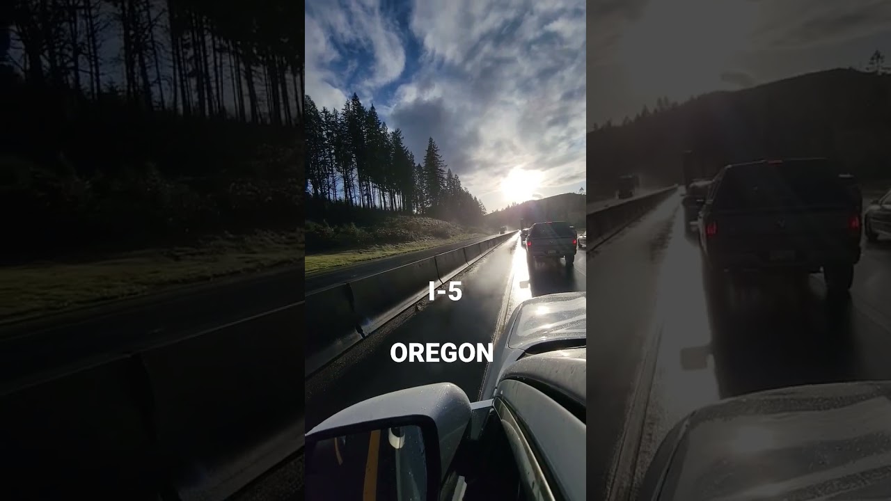 Sunset Traffic on I-5 #interstate5 #I-5 #sunset #outside #traffic #northwest #nature #sounds #420