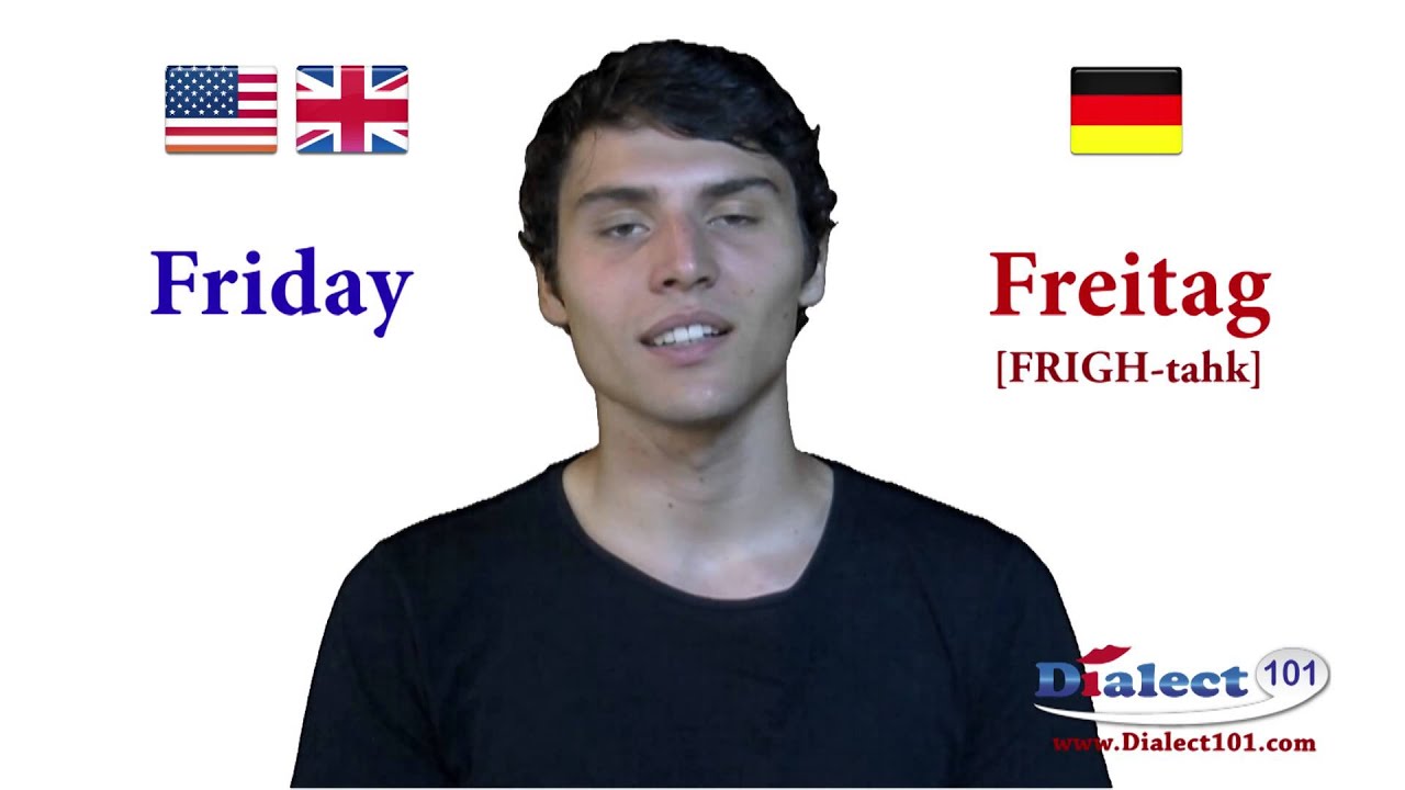 How to speak in German - Days of the Week