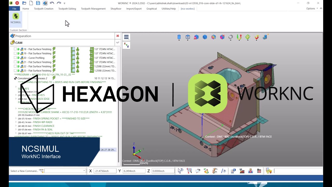 CAD/CAM Interface | WorkNC | NCSIMUL
