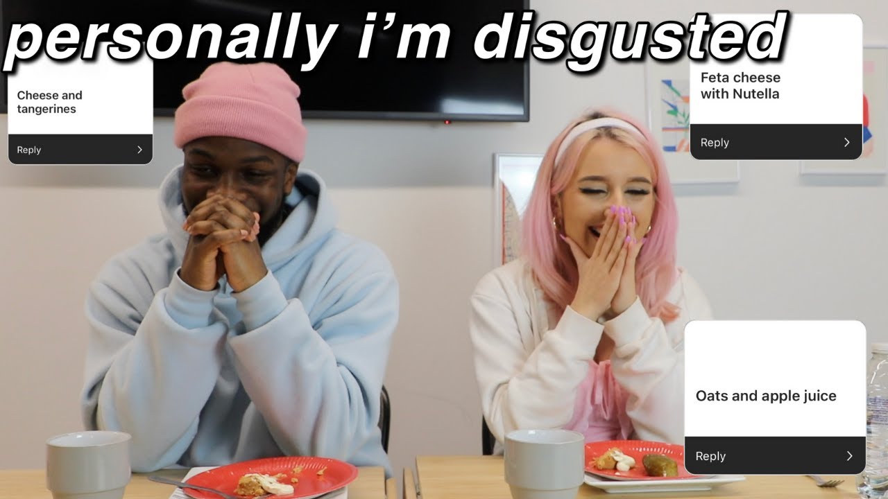 trying subscribers WEIRD FOOD COMBINATIONS with Jordan Theresa