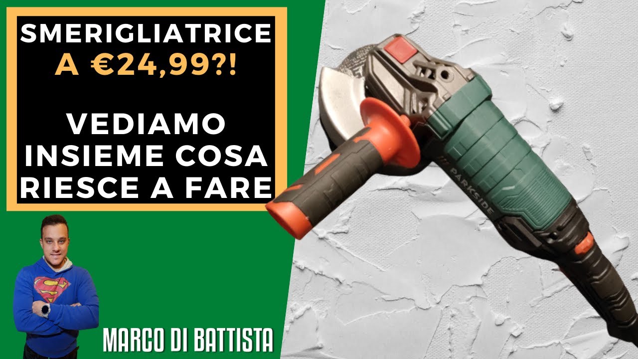 Smerigliatrice elettrica Parkside da 125 mm. Recensione