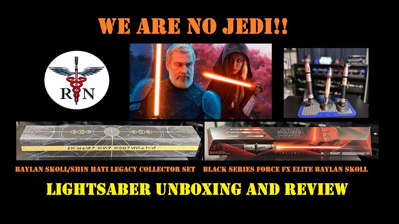 WE ARE NO JEDI!!  Unboxing and reviewing the Baylan Skoll and Shin Hati Lightsaber Legacy Set!!