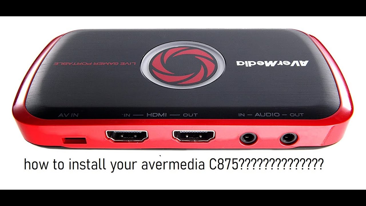 How to install / use your  Avermedia C875 Live portable streaming device to your XBOX ONE X
