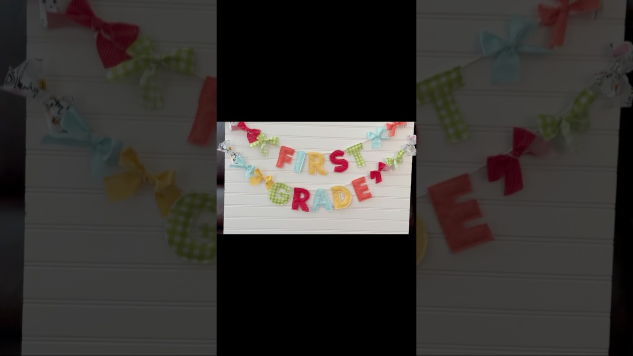 Making fabric letters for a special first day of school  #sewingproject #BackToSchool2025 #teachers