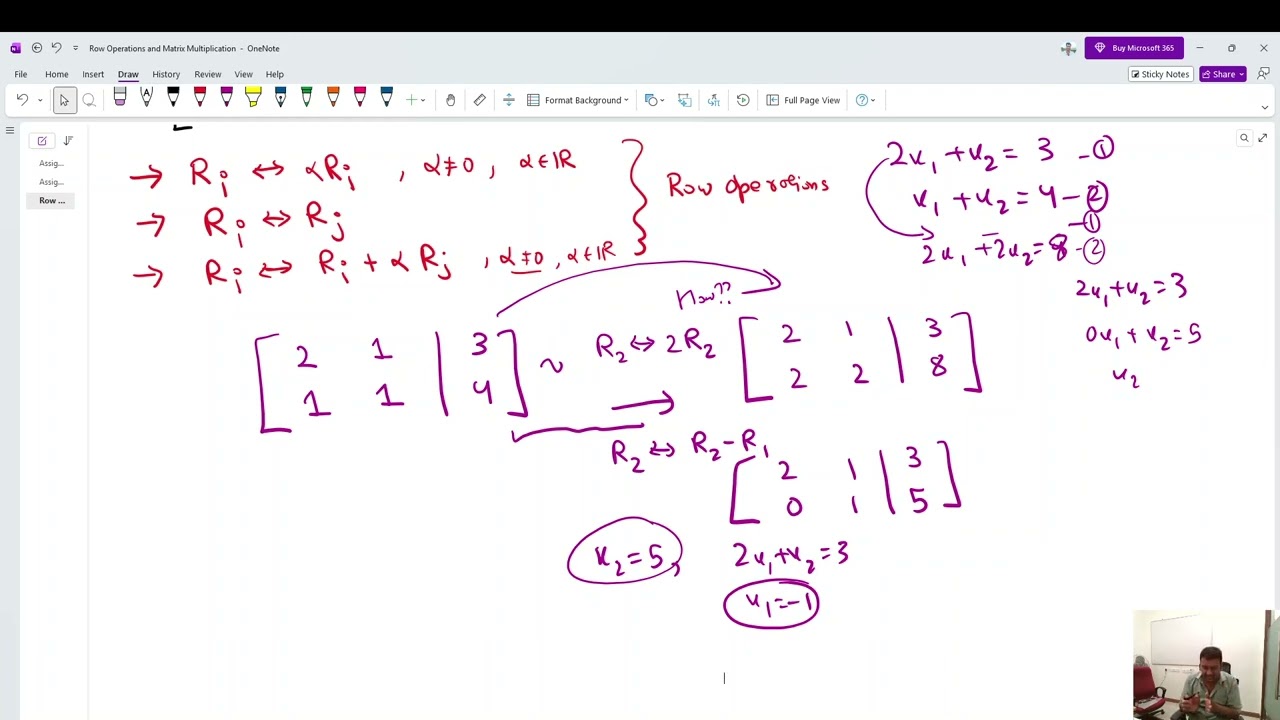 ROW OPERATION IS NOTHING BUT A MATRIX MULTIPLICATION_(Special Lecture)
