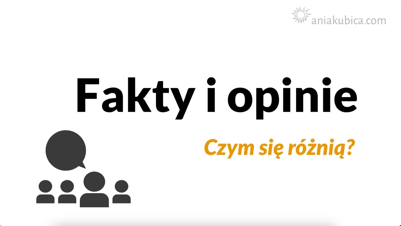 Fakty a opinie