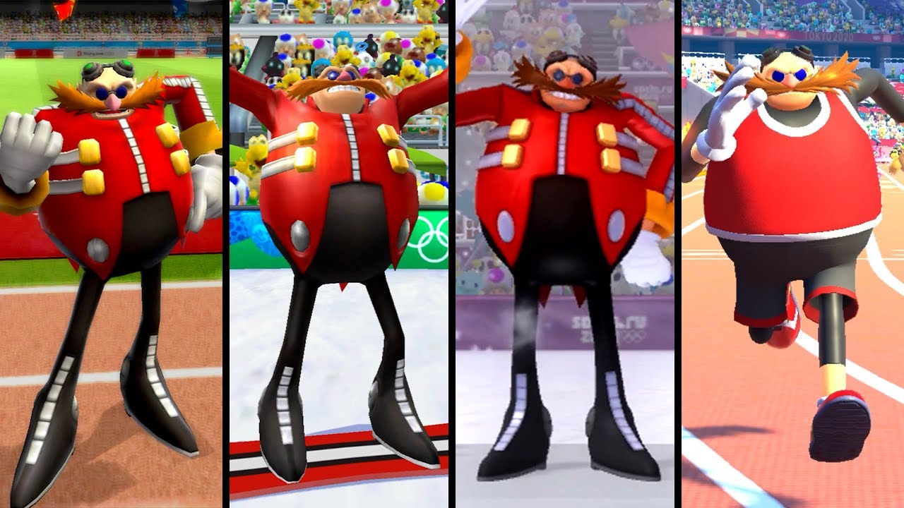 Evolution of Eggman in Mario & Sonic (2007-2022)