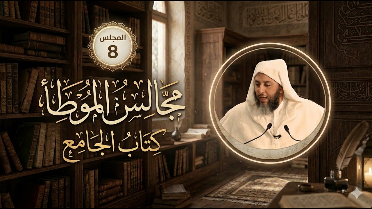 مجالس الموطأ - 8 - كتاب الجامع-ـ باب ما جاء في سكنى المدينة والخروج منها- الشيخ سعيد الكملي