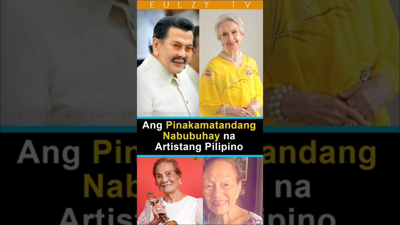 Oldest Living Filipino Actors #artista #showbiz #actors