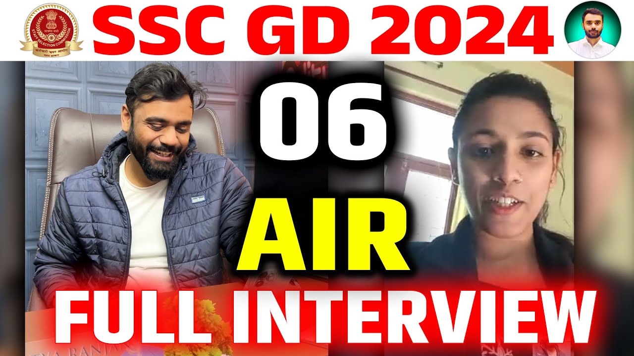 🔥AIR 06 SSC GD 2024 NEHA KATIYAR  ने बताया अपने Selection का राज़😱 | FULL INTERVIEW | Ft. Aditya Sir