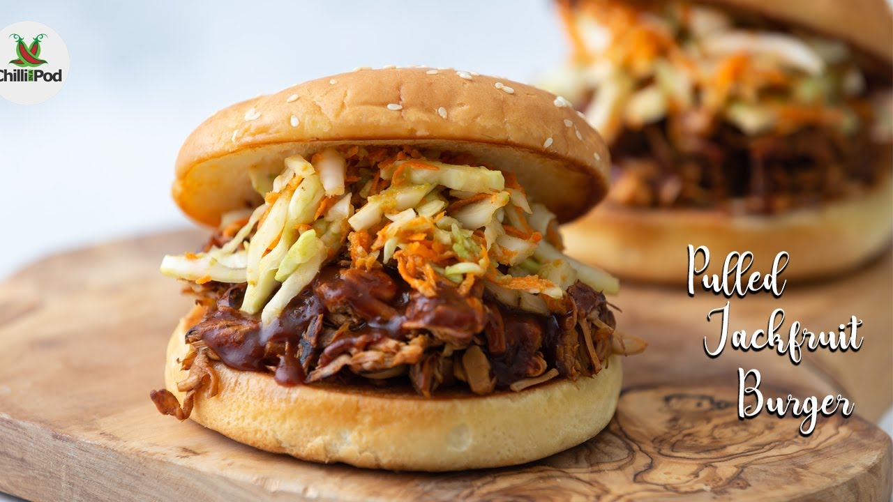 Pulled Jackfruit Burger with Avocado Slaw – VEGAN PULLED 