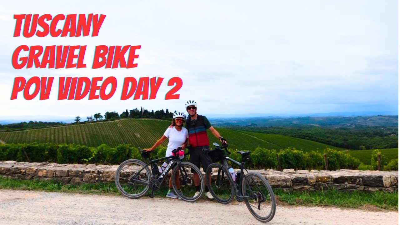 Trek Travel | Tuscany Italy Gravel Bike Tour | Relaxing POV Ride Footage 4K | DAY 2 Route Highlights