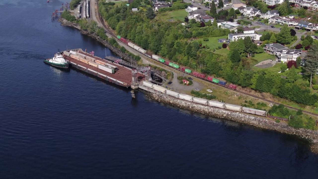 Loading Railcars on the CN Aquatrain