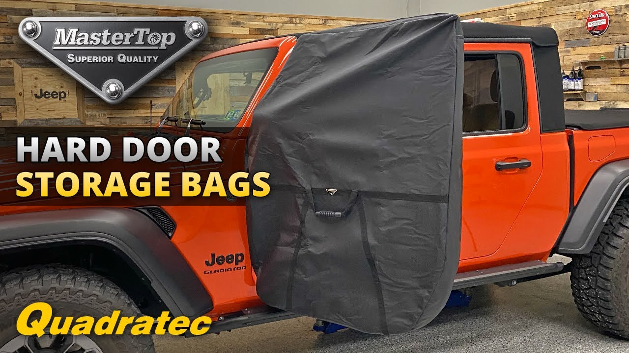 MasterTop Hard Door Storage Bags for Jeep Wrangler, Gladiator & CJ