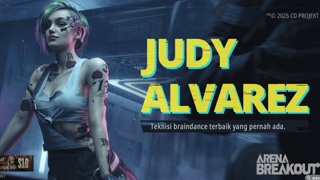 Gacha Skin Judy Alvarez di Arena Breakout x Cyberpunk2077 #arenabreakout #cyberpunk2077 