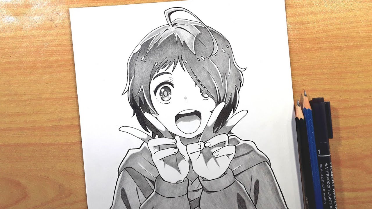 Как нарисовать AI OHTO [Wonder Egg Priority] - шаг за шагом