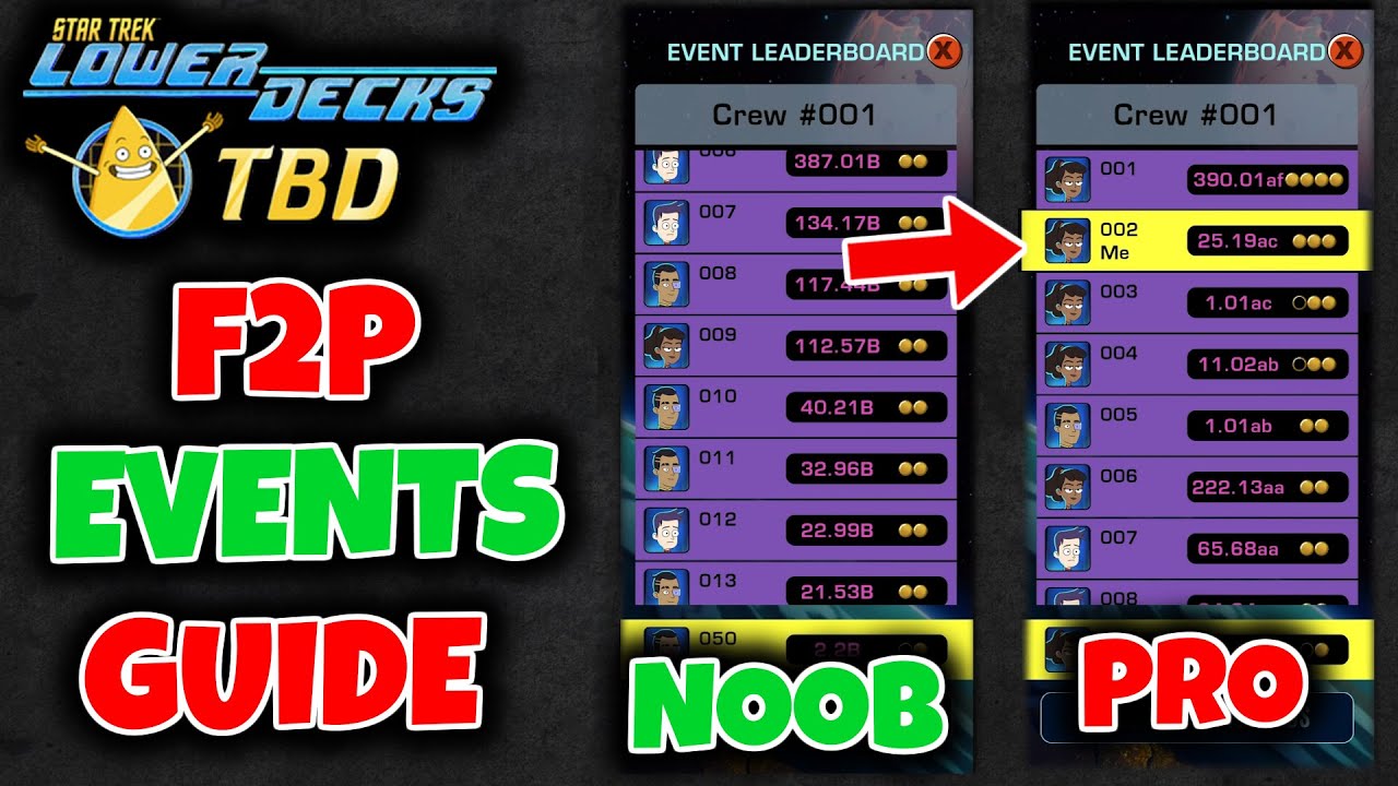 How to Score High at Events as F2P // Star Trek Lower Decks Beginners Guide