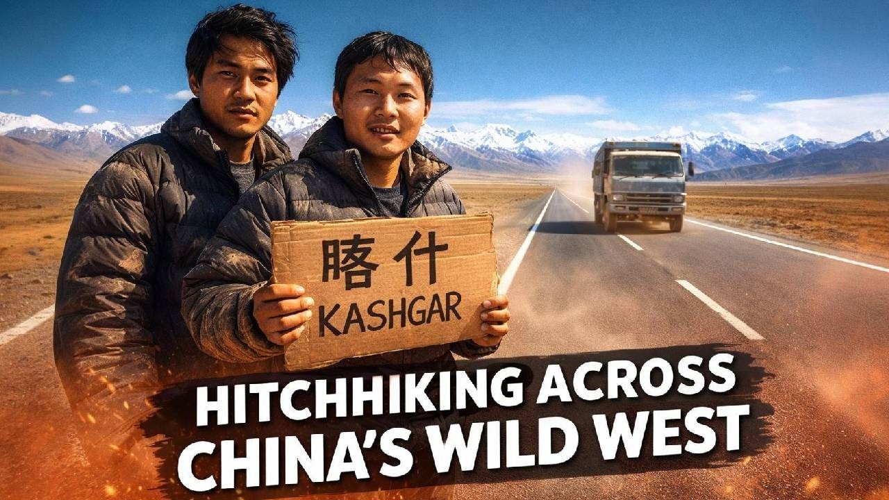 穷游兄弟骑行新疆，零下25&deg;巴音布鲁克，晚上露营牧场牛棚躲避风雪！【云游兄弟】