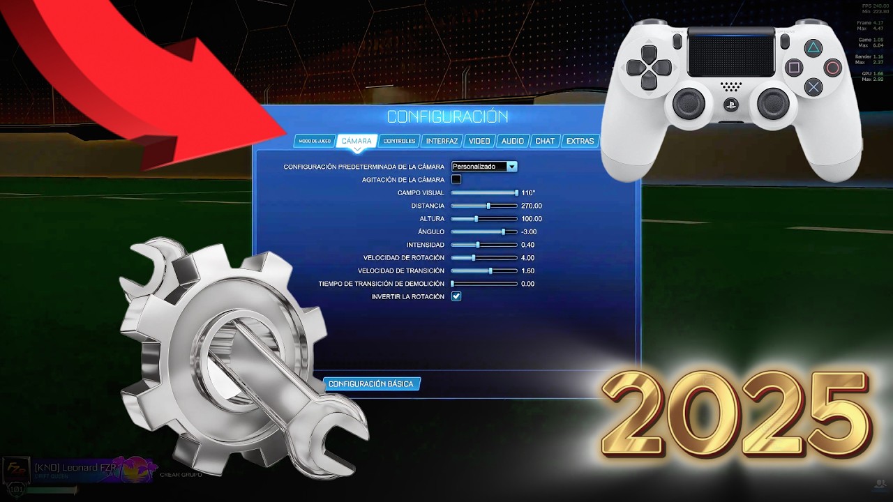 ¡MEJOR Configuración ROCKET LEAGUE 2025!