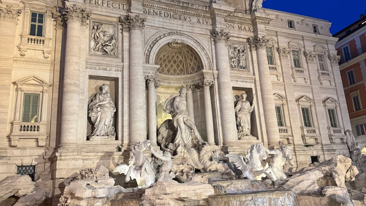 Italy Walking Tour | Streets of Rome and Church visits, first day