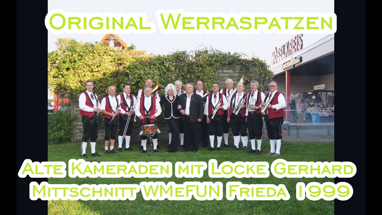 Alte Kameraden mit Locke Original Werraspatzen Feuerwehrjubiläum Frieda 1999 WMeFUN