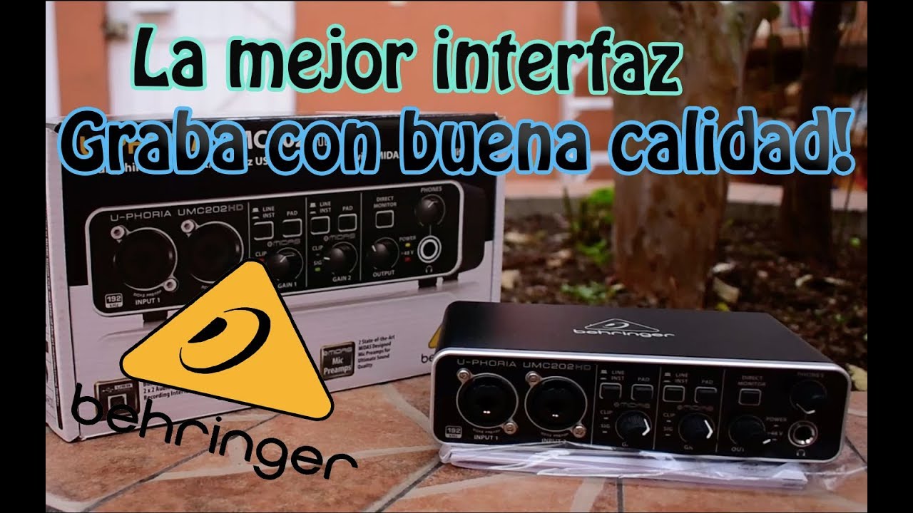 Behringer U-phoria Umc-202 Hd | graba audio como profesional | La mejor interfaz 2021